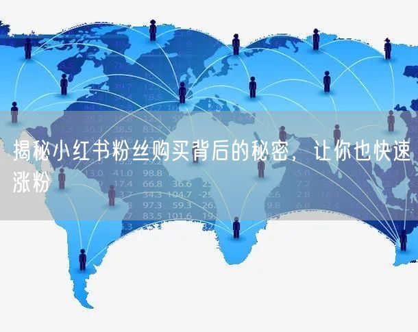 揭秘小红书粉丝购买背后的秘密,让你也快速涨粉
